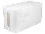 Cable box | white | W: 115mm | L: 235mm | H: 120mm