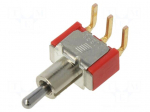 Switch: toggle | Pos: 3 | SP3T | ON-OFF-ON | 0.02A/20VAC | 0.02A/20VDC