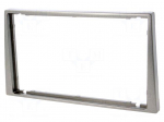 Radio mounting frame | Opel,Renault,Suzuki | 2 DIN | dark silver