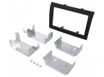 Radio mounting frame | Citro&euml;n,Fiat,Peugeot | 2 DIN | anthracite