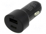 USB power supply | USB A socket,USB C socket | Sup.volt: 12&divide;24VDC