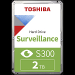 HDD Video Surveillance TOSHIBA S300 2TB SMR, 3.5'', 128MB, 5400RPM, SATA, TBW: 180