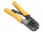 Tool: for crimping | RJ11,RJ12,RJ45 | fiber optics