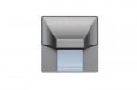 LED WENUS (square 60mm), steely, white  cold, glue