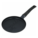 Kokkamis- ja lauan&otilde;ud | K&ouml;&ouml;gitarbed // Pannid // Patelnia do naleśnik&oacute;w, wz&oacute;r żyrafa, aluminiowa, nieprzywierająca powłoka, czarna, śr.18 cm, klausberg, kb-7975