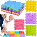 M&auml;nguala | PC | Konsoolid | Tarvikud // M&auml;nguasjad ja m&auml;ngud lastele // Sensoryczne Puzzle Silikonowe Mata Ścieżka Sensoryczna Kolorowe 25 cm 12el.