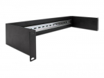 DeLOCK 19&Prime; DIN rail Panel 2U black