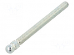 Pin | M12 | steel | &Oslash;: 15mm | Plating: zinc | Thread len: 125mm