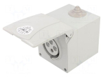 Connector: AC supply 3-phase | socket | female | 16A | 400VAC | IP44