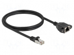 Extender Ethernet | S/FTP | Cat 6a | RJ45 socket,RJ45 plug | 1m | LSZH