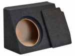 Car loudspeaker enclosure | MDF | black melange | textil | 28l | 300mm