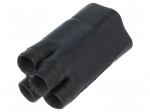 Cable breakout | glued | black | elastomer | -75&divide;150&deg;C | No.of term: 4
