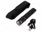 Torch: LED tactical | IP68 | waterproof | No.of diodes: 1 | L: 139mm