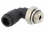 Push-in fitting | threaded,angled 90&deg; | G 1/4" | outside