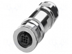 Connector: M12 | plug | PIN: 4 | 48V | straight | IP67 | screw terminal