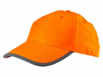 Baseball cap | orange | polyester | Size: one size