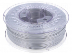Filament: PLA | 1.75mm | aluminium | 200&divide;235&deg;C | 1kg | &plusmn;0,05mm