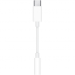 Apple USB headphone adapter, USB-C plug > 3.5mm jack socket (white, for headphones)