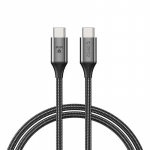 Orico CDX-100CC-BK-BP-IP datu pārraides un uzlādes vads | USB-C uz USB-C | 100W | 1m | melns