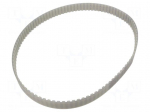 Timing belt | AT10 | W: 25mm | H: 5mm | Lw: 1000mm | Tooth height: 2.5mm