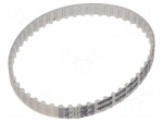 Timing belt | T5 | W: 8mm | H: 2.2mm | Lw: 250mm | Tooth height: 1.2mm