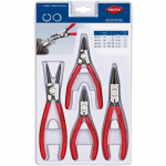 KNIPEX circlip pliers set 00 20 03 V02 (red, 4-piece, straight)