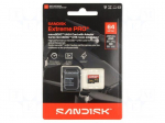 Memory card | microSDXC | 64GB | UHS I U3 V30 | R: 200MB/s | W: 90MB/s