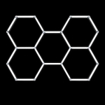 M&auml;nguala | PC | Konsoolid | Tarvikud // M&auml;nguasjad ja m&auml;ngud lastele // ZD211 LAMPA LED 5 HEXAGON&Oacute;W 297X206CM