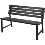 STEEL GARDEN BENCH 115X55X85CM