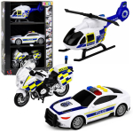 M&auml;nguala | PC | Konsoolid | Tarvikud // M&auml;nguasjad ja m&auml;ngud lastele // Zestaw Policyjny Helikopter Motocykl Radiow&oacute;z Światła Dźwięki 1:32