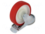 Transport wheel | &Oslash;: 125mm | W: 30mm | H: 155mm | torsional with lock