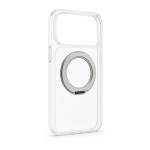 Back panel cover Evelatus Apple iPhone 17 Pro Max Hybird Case With Magsafe PC+TPU 360 Metal Stand Transparent