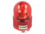 Signaller: lighting | rotating light | red | Series: S100 | 24VDC | IP44
