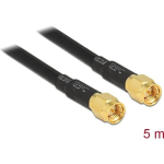 DELOCK HF kaabel SMA -> SMA St/St 5.00m madala kadudega