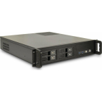 Inter-Tech 48.3cm IPC 2U-2504 2HE SALVESTUS ilma toiteplokita