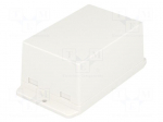 Enclosure: multipurpose | X: 70.6mm | Y: 105mm | Z: 50.5mm | ABS | white