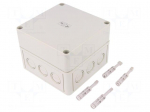 Enclosure: multipurpose | X: 130mm | Y: 130mm | Z: 99mm | TK PS | grey