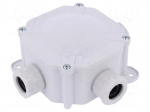 Enclosure: junction box | X: 97mm | Y: 97mm | Z: 47mm | wall mount | IP67