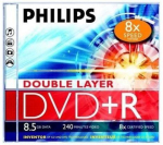 Modules and transceivers Philips DVD+R DL Double Layer 8.5GB x8 Jewel case