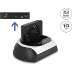 Dokkimisjaam Delock USB 10 Gbps dokkimisjaam 2,5? / 3,5? SATA HDD / SSD v&otilde;i M.2 NVME PCIE v&otilde;i SATA SSD ventilaatoriga (64280)