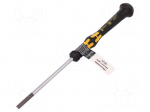 Screwdriver | slot | precision | 4,0x0,8mm | ESD | Blade length: 80mm