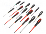 Kit: screwdrivers | Pcs: 15 | Phillips,Pozidriv&reg;,Torx&reg;,slot