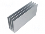 Heatsink: extruded | grilled | natural | L: 150mm | W: 35mm | H: 70mm