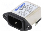 Connector: AC supply | socket | male | 6A | 250VAC | IEC 60320 | -25&divide;85&deg;C