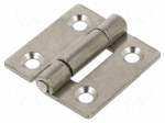 Hinge | Width: 40mm | stainless steel | H: 40mm