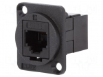 Coupler | FT | Cat: 3 | Layout: 6p4c | RJ11 socket,both sides | 19x24mm