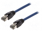 Patch cord | S/FTP | Cat 8.1 | stranded | Cu | LSZH | blue | 1.5m | 26AWG
