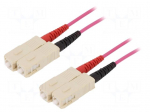 Fiber patch cord | OM4 | both sides,SC/UPC | 2m | LSZH | violet