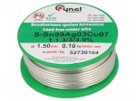 Soldering wire | Sn99Ag0,3Cu0,7 | 1.5mm | 100g | lead free | 216&divide;227&deg;C