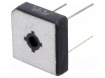 Single-phase bridge rectifier | Urmax: 800V | If: 15A | Ifsm: 300A